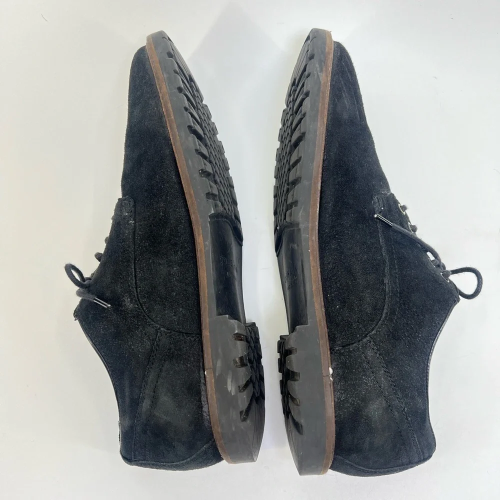 Cole Haan Men's Nathan Plain Toe Derby Black Nubuck Leather Comfort 10 M